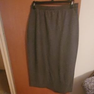 Worthington black tweed knit skirt size XL